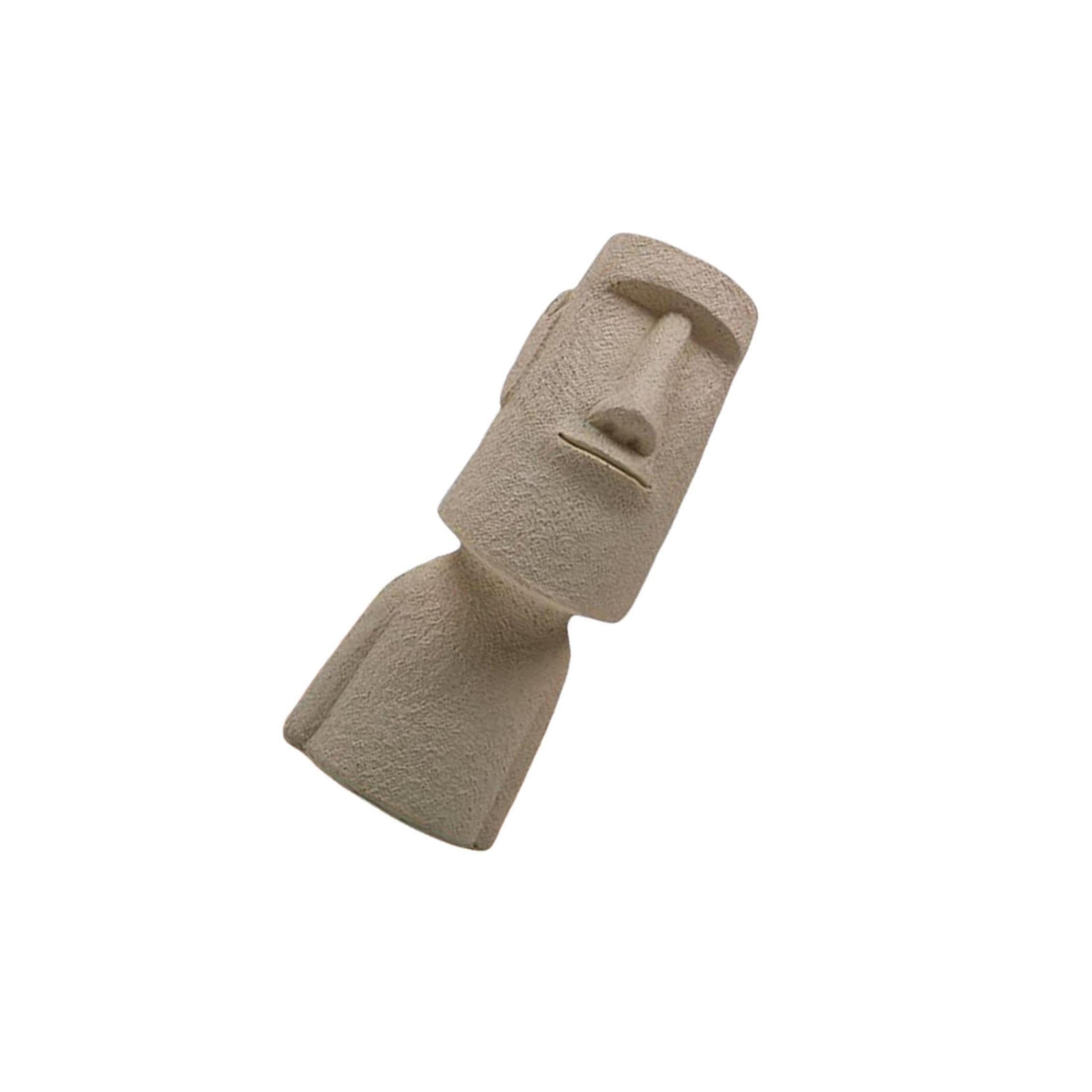 PIXZCSA Planter Vase Sculpture Vase Indoor Abstract Small Pots For Silk Plants Potted Plants Plant Container, Beige, 8.5x8.5x23cm