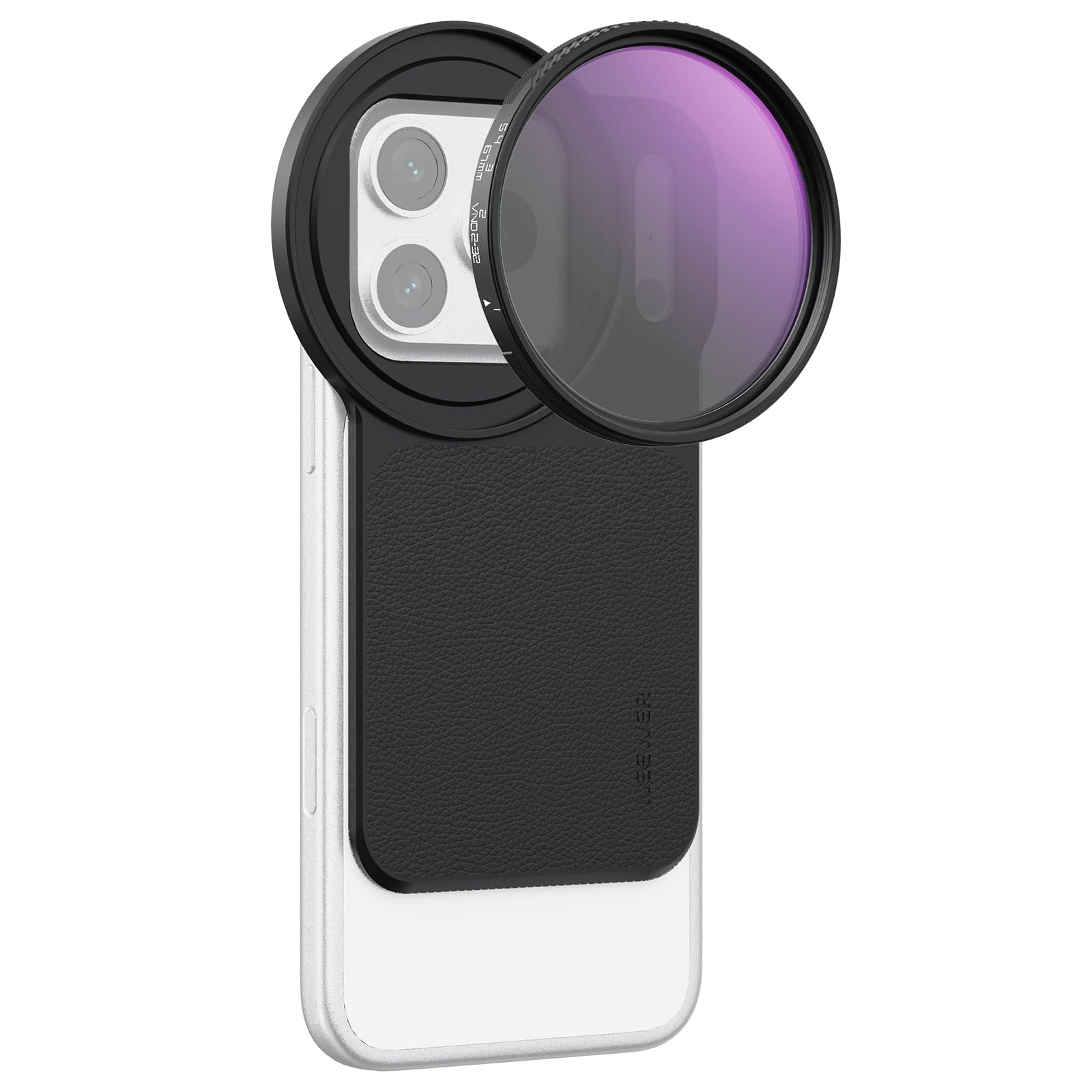 NEEWER 6,9" Adaptateur de Filtre magnétique pour Objectif téléphone avec Filtre à densité Neutre Variable de 67mm (ND 2-32), Compatible avec iPhone 12/13/14/15/16/17 Pro Max&14/15/16 Plus (MagSafe)