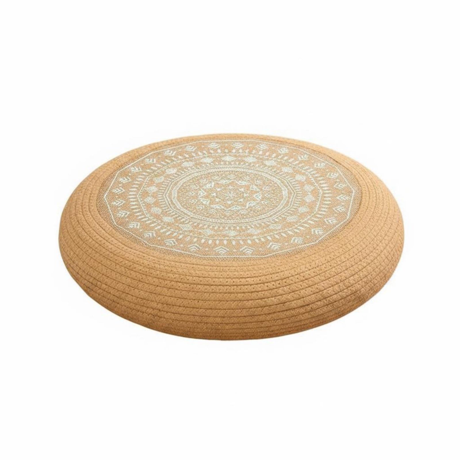 Jute Rope Cushion Reinforced Tatami Seat Cushion Thick Padded Home Furnishing for Living Room, 40x40x10cm, White Diamond | Home & Garden | Home D?©cor | Pillows-image-27
