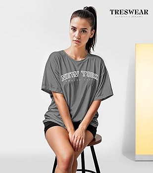 Treswear - Womens Oversized Graphic Tee Shirts - Loose Fit