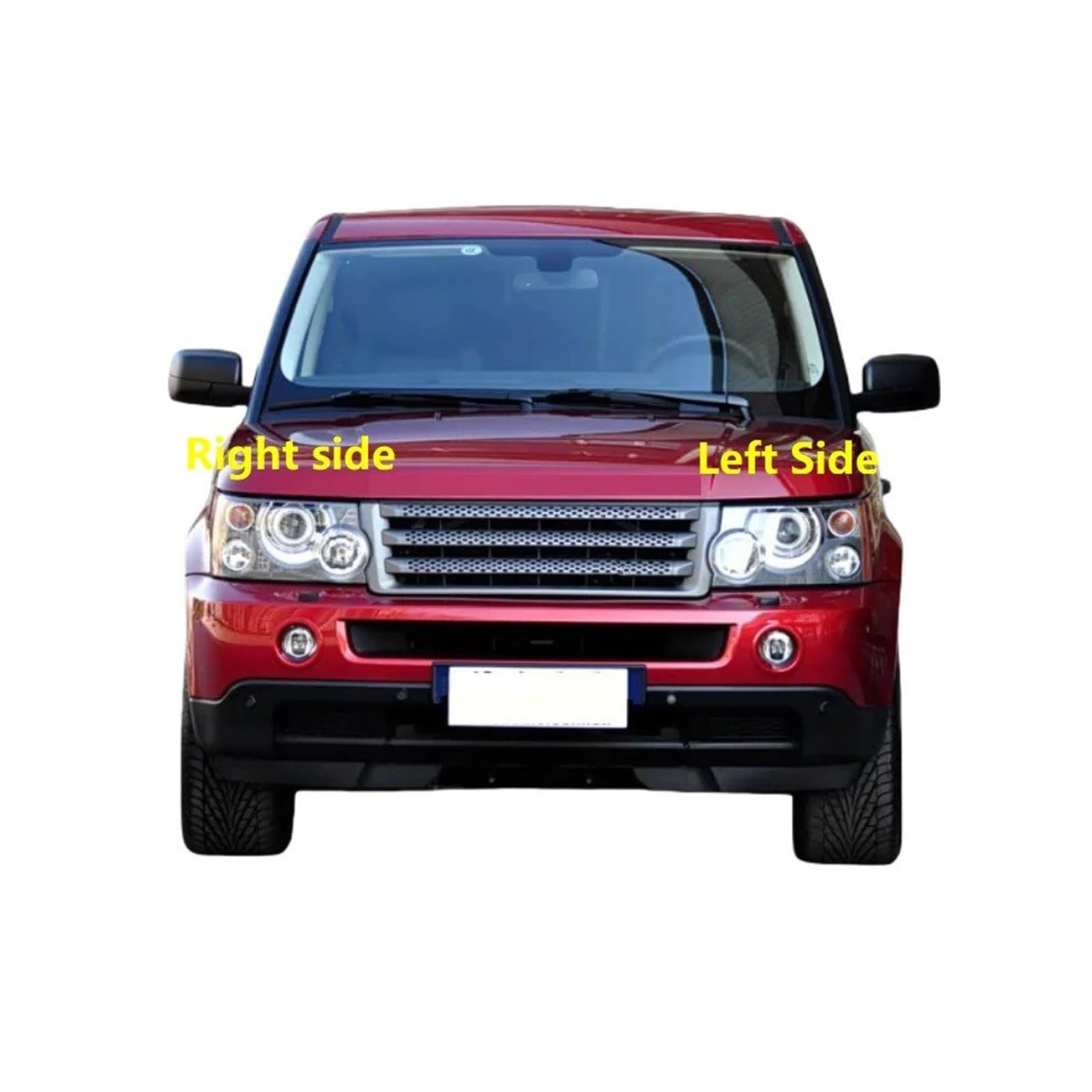 Faro Lente Copertura Land Rover Range Rover Sport L320 2005-2009 Vetro Trasparente Sinistra