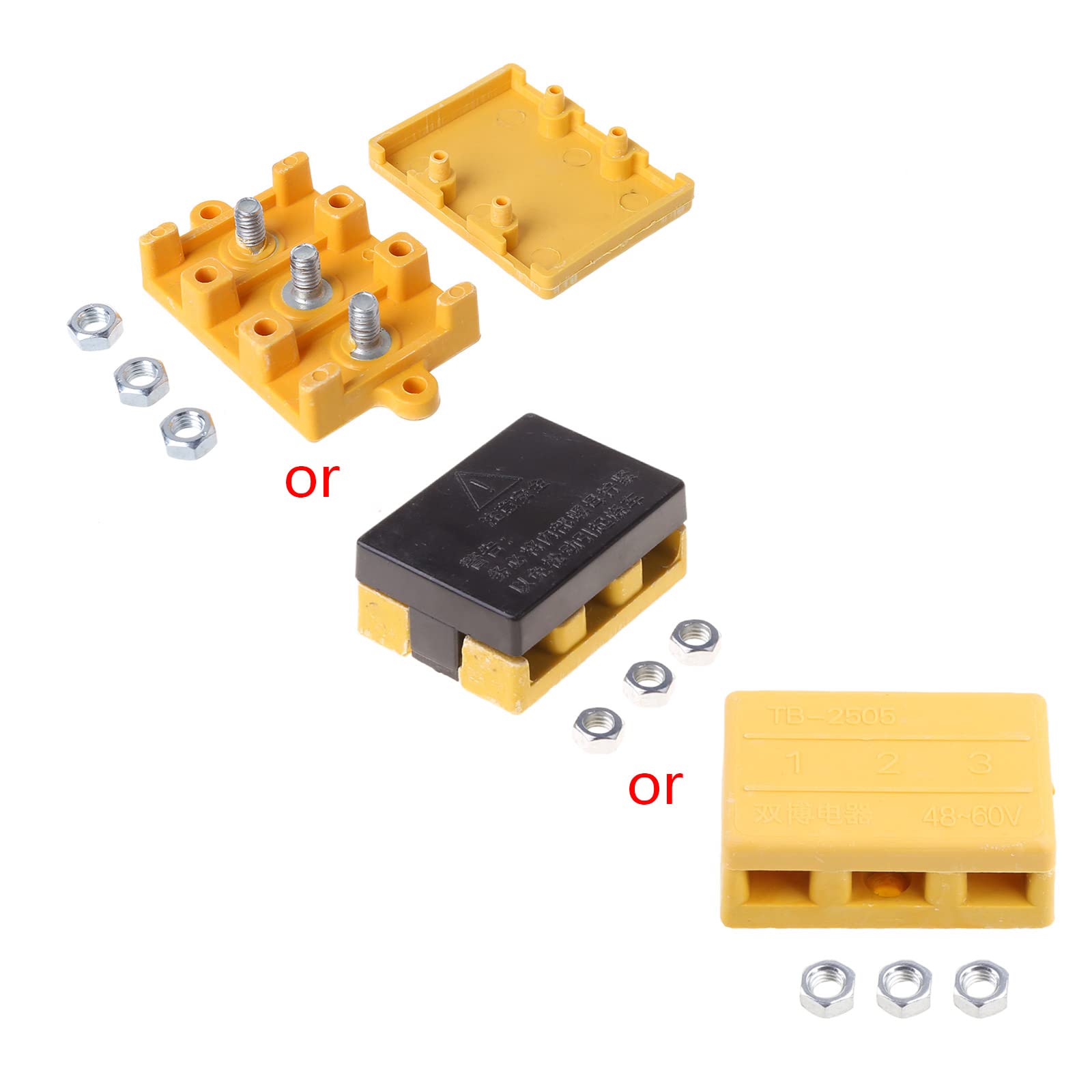 Ehbn9 3 Pillars 1Pc Durable Electric Bicycle E Bike Motor Controller Wire Connection Box Insulation Box Phase Battery Wire Connector