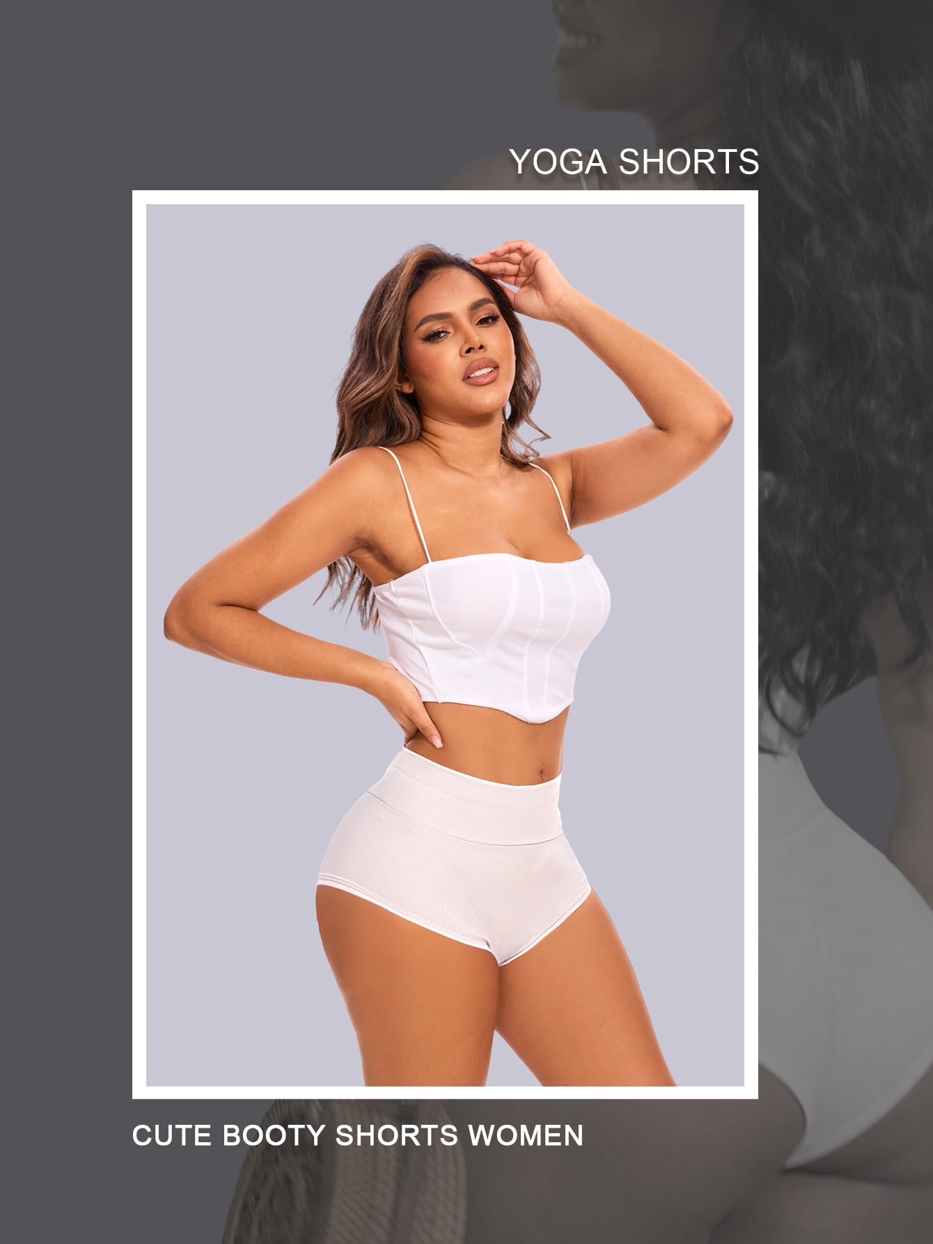 Cut Out Yoga Shorts Booty Butt Lifting Scrunch Shorts High Waisted Workout Gym Active Hot Pants: XX-Large #0 White