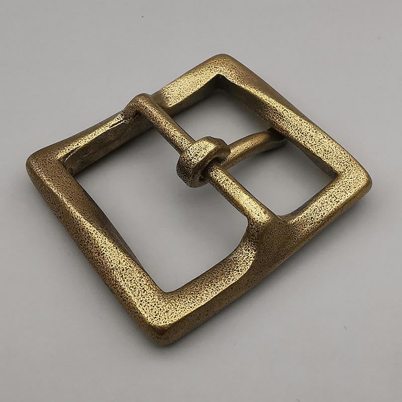 ONURTH 3PCS Tamaño Interno 38MM Bronce Bronce Blanco Hebilla de Cinturón Giratoria Hebilla de Cinturón de Metal Reemplazo para Cinturilla Artesanal Hebilla Deslizante Hombres Mujeres