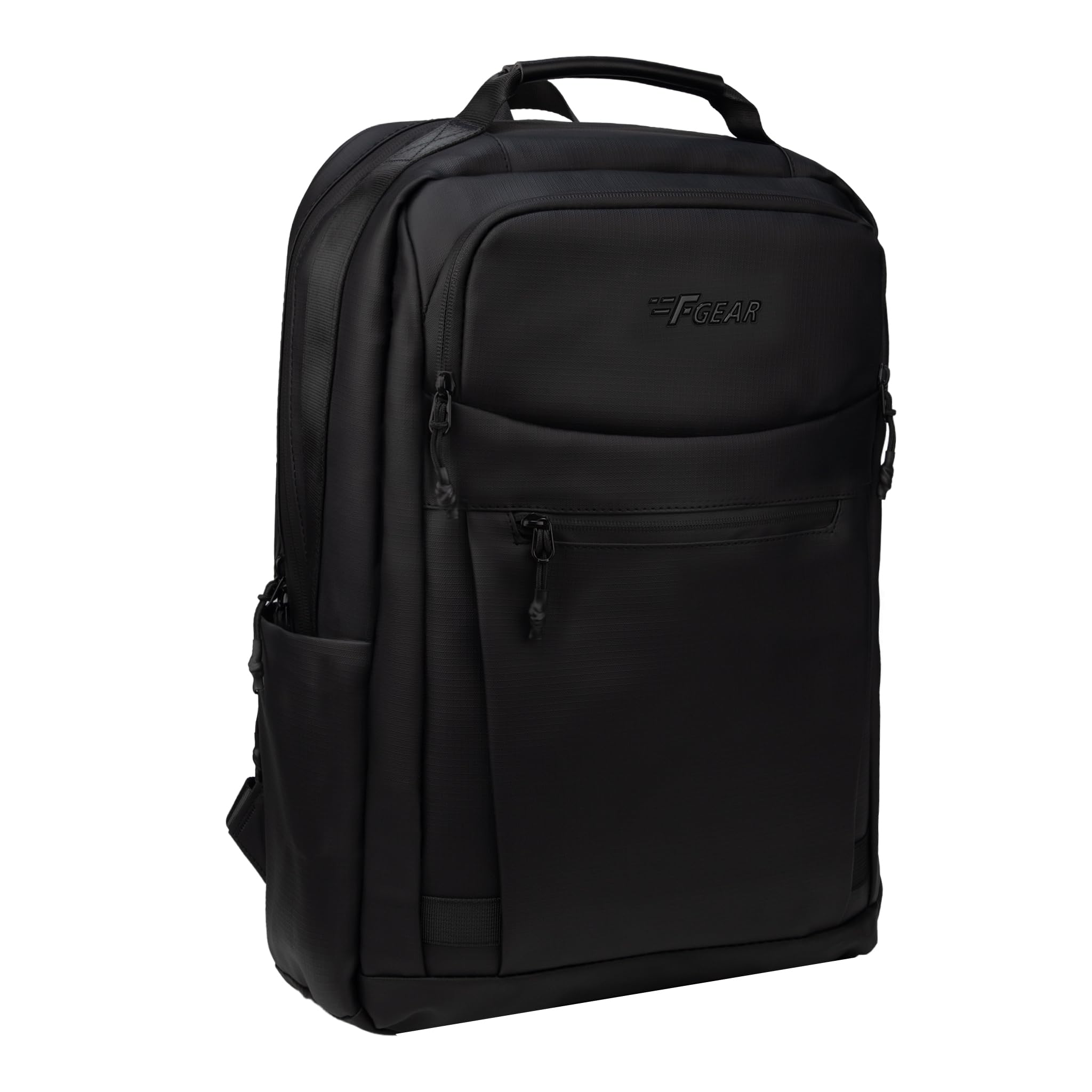 Dublin Black 24L Premium Soft Touch Laptop Backpack | Fits 17” Laptop | Lightweight with Tablet Sleeve, 2 Compartments & Luggage Strap |Water-Resistant | Ideal for Office, College & Travel-image-3