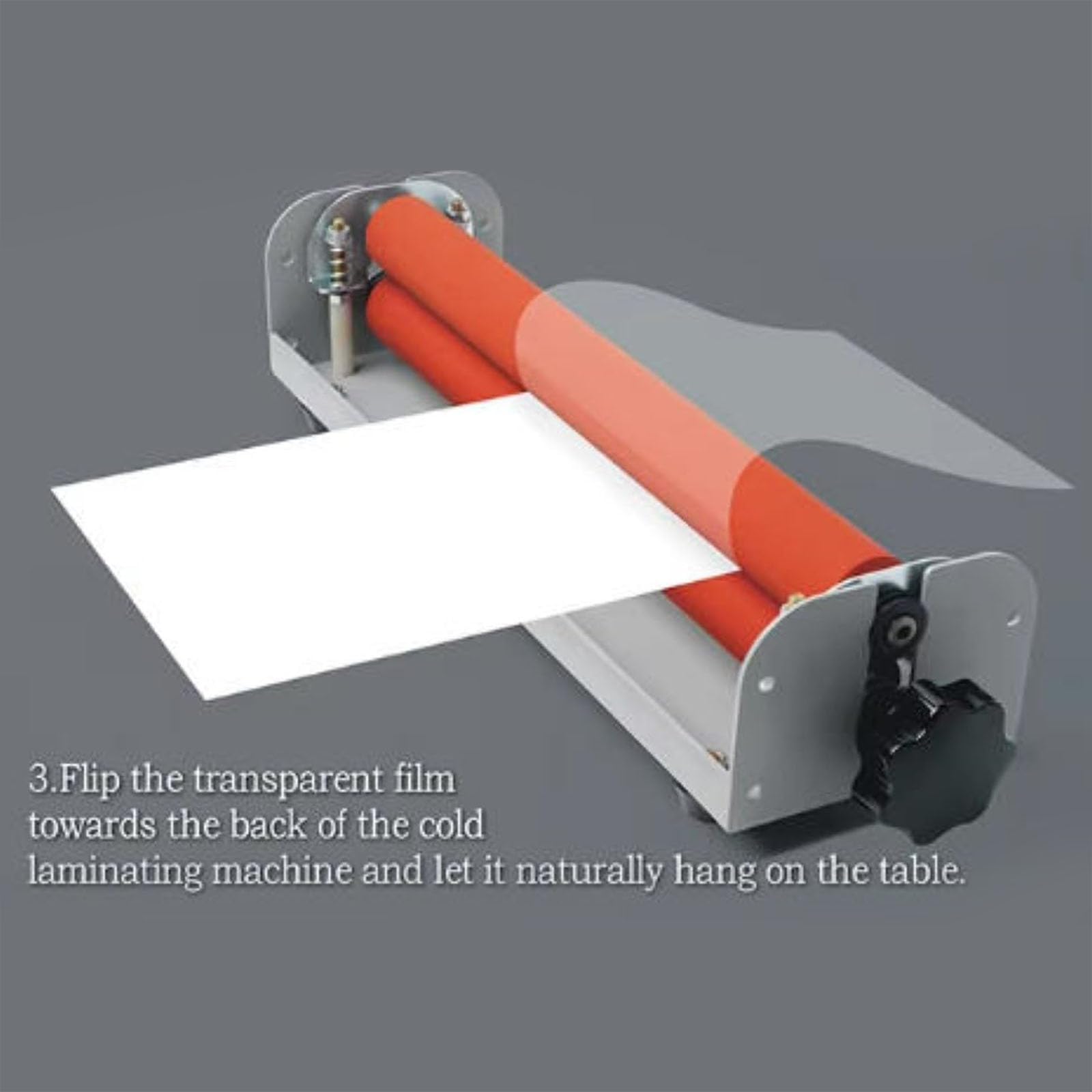 Laminatore a Freddo Manuale, Laminatore a Pressione Manuale di 12 Pollici con Album Fotografico da 6 Pollici, Larghezza 254 mm e Spessore del Materiale 5 mm per Ufficio, Scuola, Foto, Poster, Matrimon