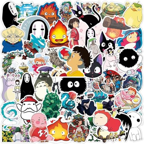YOGARTH 50 Pièces Hayo Mizaki Autocollants Cartoon, Kawaii Anime Stickers en Vinyle pour Guitares Ordinateur Portable Skateboard Enfants et Adultes (A)