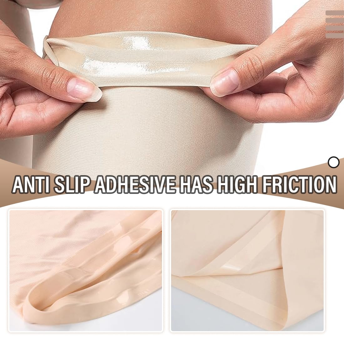 par de bandas elásticas antirozaduras unisex para muslos. Bandas elásticas antirozaduras para muslos. Bandas antirozaduras para muslos para evitar rozaduras en los muslo 52-60 cm.