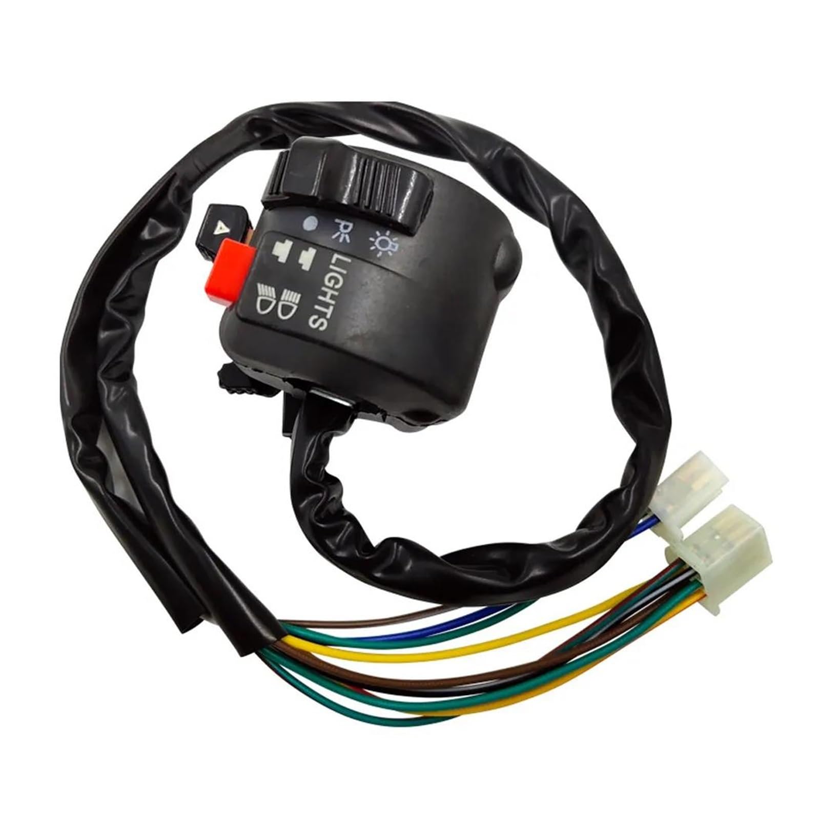 Interruttore Manubrio Moto 22mm - Pulsante On/Off Per ATV, Dirt Bike, Scooter, Nero - Foto 11