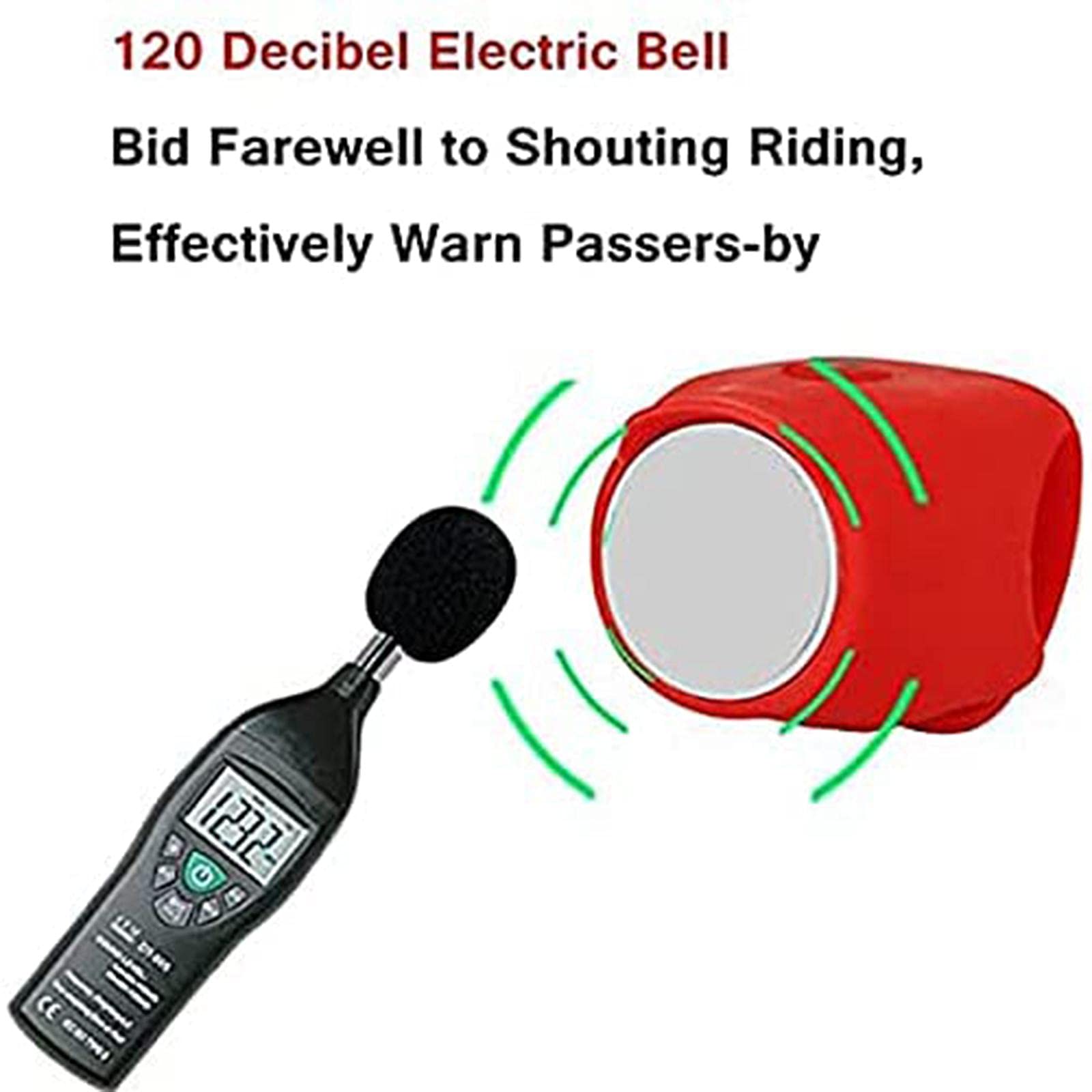 Kyowoll Klaxon Vélo électrique étanche – 120 DB, 5 Sonneries, Installation Rapide – Pour Rouler En Sécurité