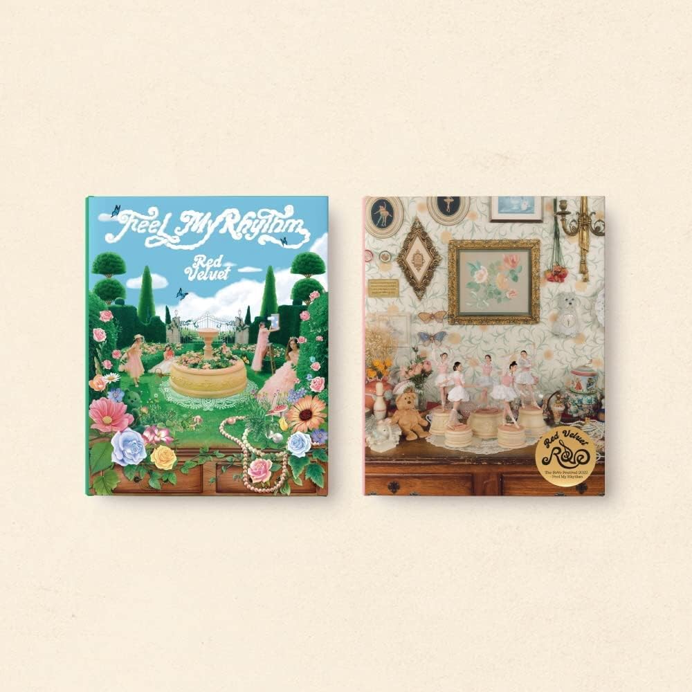 SM Ent.SM RED VELVET - THE REVE FESTIVAL 2022 : FEEL MY RHYTHM [ReVe ver.] Album+Folded Poster+Extra Photocards Set / K-pop Sealed (calmed ver.), 158 x 198 x 15 mm