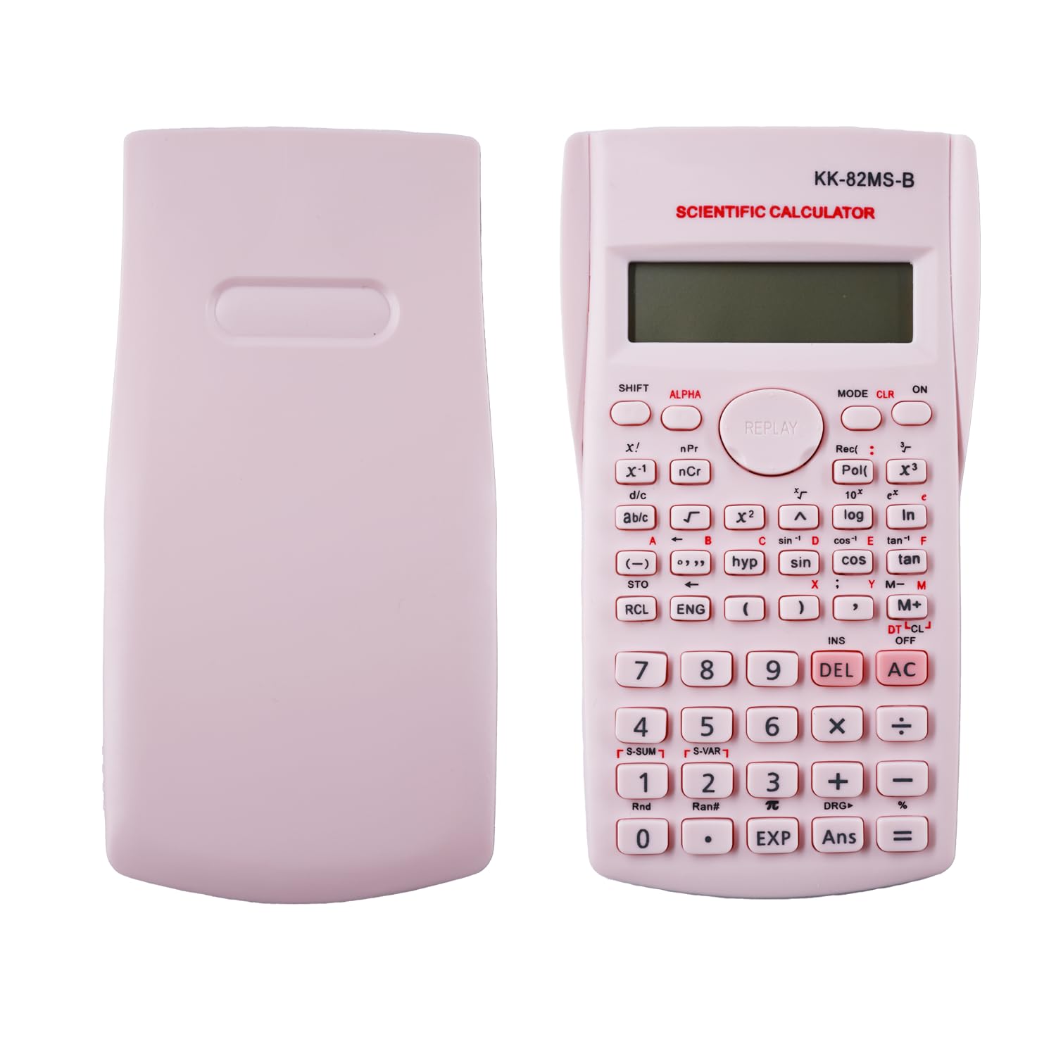 Calculatrice Scientifique Portable 240 Fonctions Affichage Deux Lignes Rose