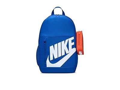 Nike Kids Elemental Backpack (20L) (Little Kid/Big Kid) Backpack Bags Game Royal/Orange/White, Polyester