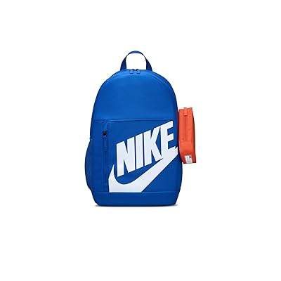 Nike Kids Elemental Backpack (20L) (Little Kid/Big Kid) Backpack Bags Game Royal/Orange/White, Polyester