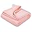 Fuzzy Blanket or Fluffy Blanket for Baby, Soft Warm Cozy Coral Fleece Toddler, Infant or Newborn Receiving Blanket for Crib, Stroller, Travel, Decorative, 3040, Baby Pink+Baby Pink
