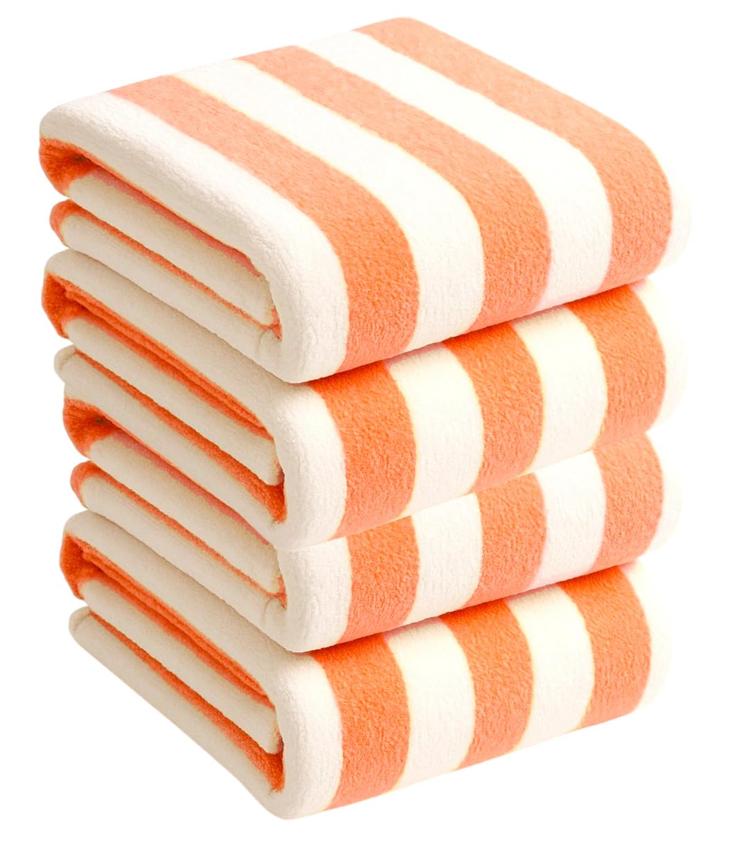 Amazon.com: BY LORA Striped Cabana Beach Towel Set of 4, 30 x 60