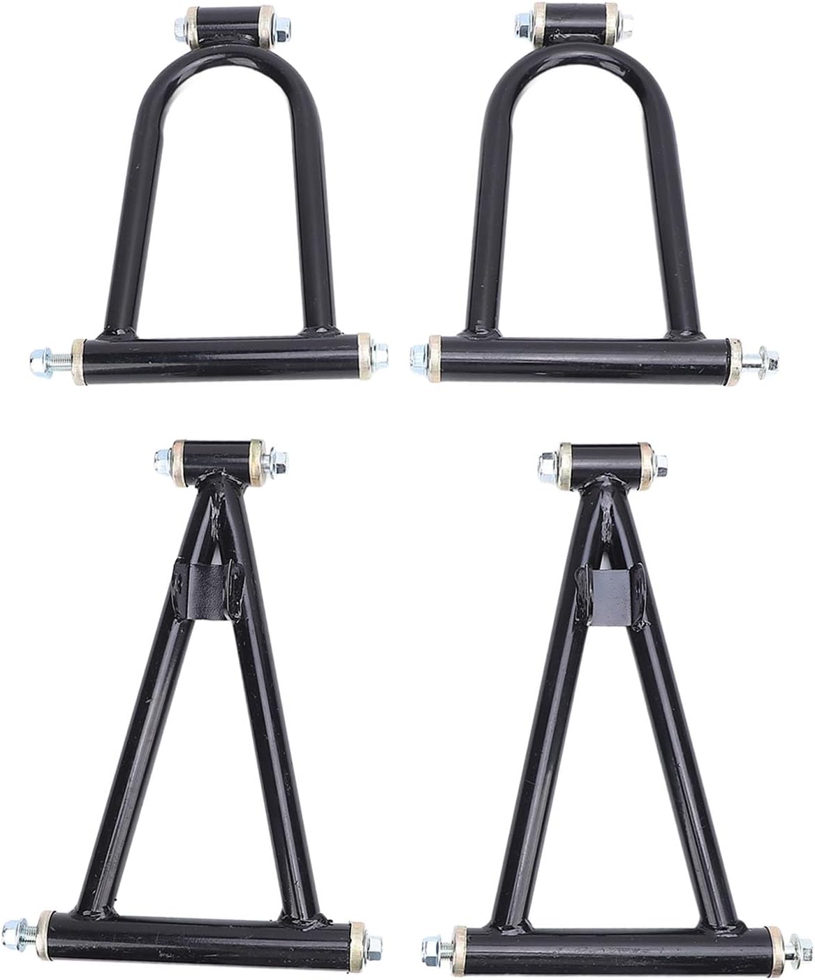 7inch Front Suspension Upper Lower Swing Arm Kit, Go Kart Quad Suspension Kit, Strength Metal Swing Arm with Rustproof, Direct Replacement for 100cc 150cc