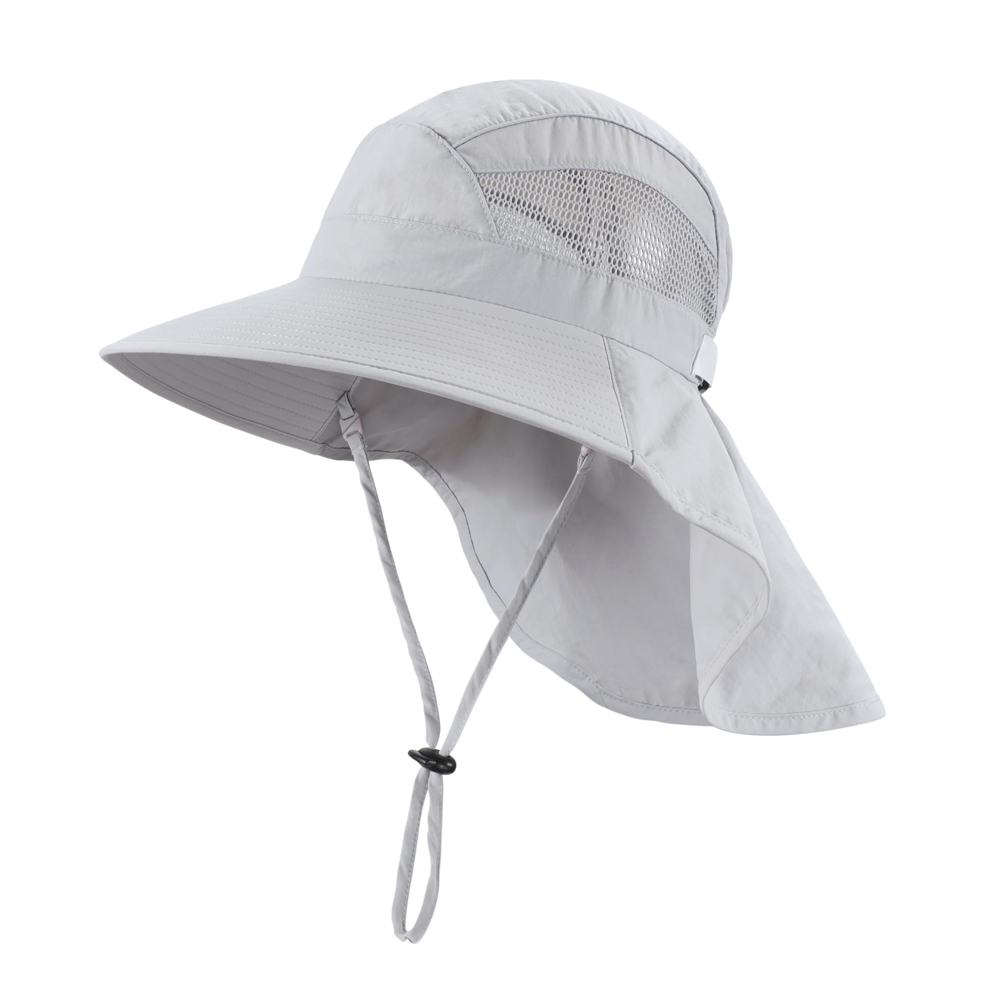Home Prefer UPF50 Wide Brim Kids Sun Hat Neck Flap Boys Girls Sun Protection Hat for Beach Fishing