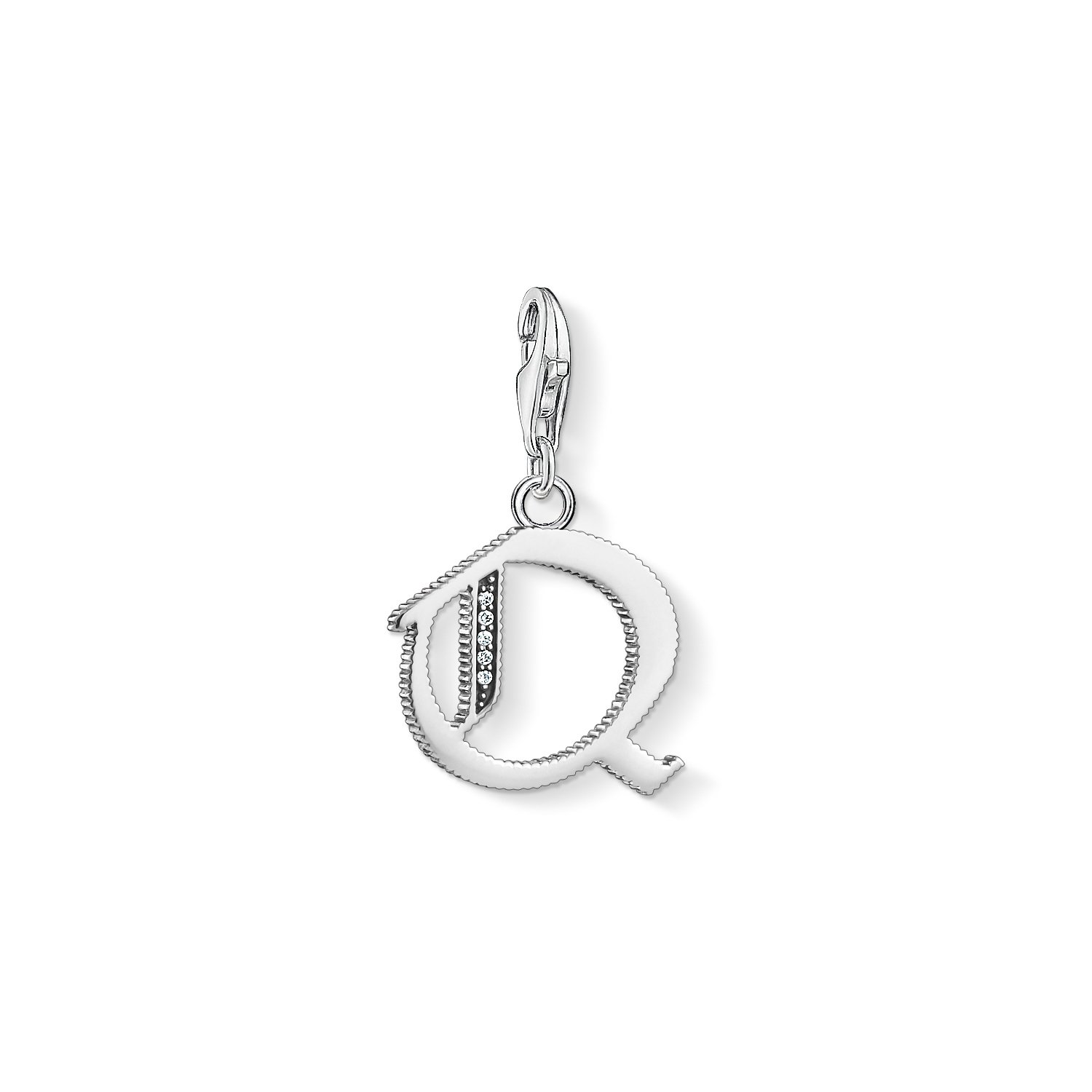 Thomas Sabo Women's Silver Cubic Zirconia Q Charm 1597-643-21