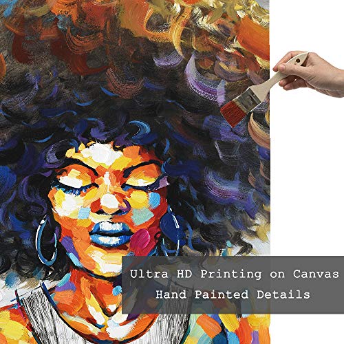 Artinme African American Wall Art Black Art Paintings For Wall African Canvas Wall Art Painting On Canvas African American Art Paintings For Wall (24 X 32 Inch, G) #TOP4