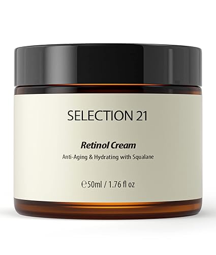 Selection 21 Crema hidratante antienvejecimiento con retinol para la cara con escualano hidratante vitamina B5 de ceramida para reducir las arrugas