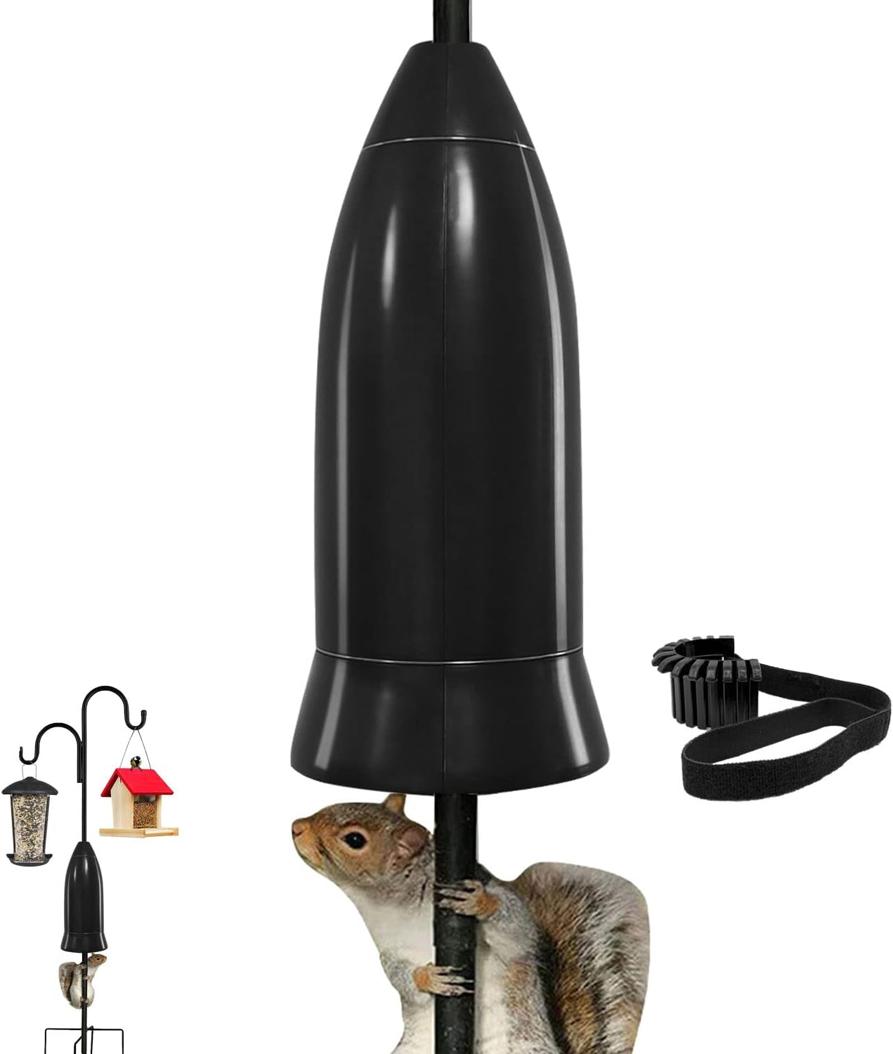 Bird Feeders Pole's Squirrel Baffle Raccoon Stopper Bird