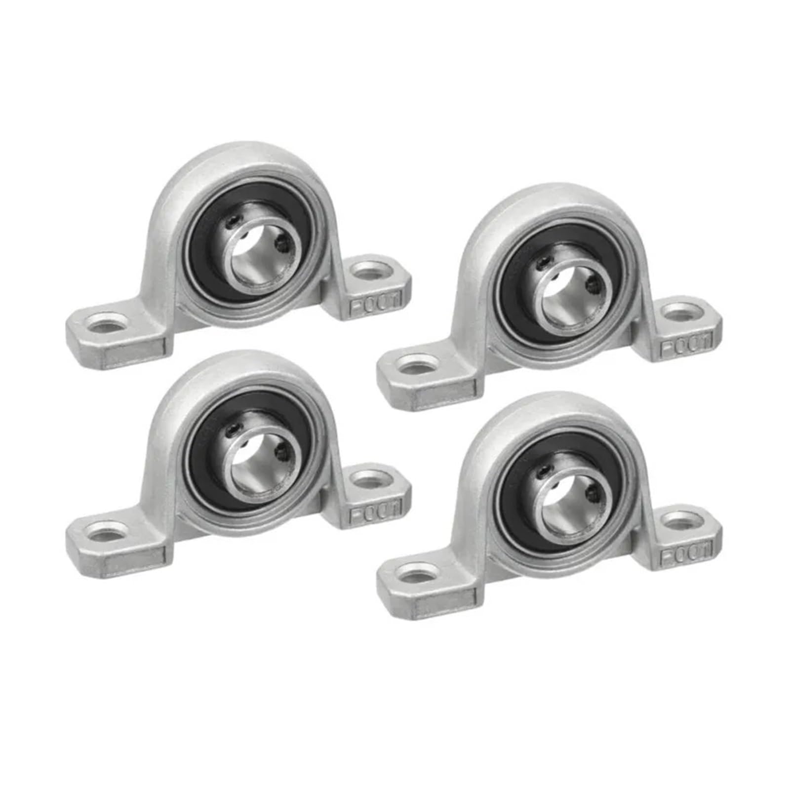 Rodamientos en bloque de cojinete, Rodamiento de bolas aleación zinc, serie KP, 4/10 piezas, 8-30 mm
