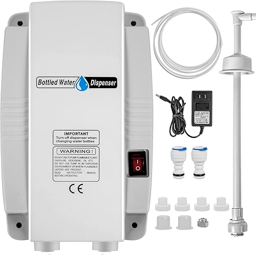 Miniatura 6 de Sistema de bomba dispensadora de agua embotellada, manguera de 1GPM de 20 pies, dispensador de jarra de agua potable eléctrica para botella de 5