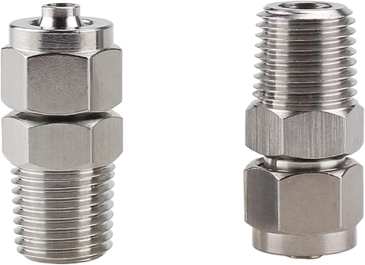 304SS stainless steel pneumatic joint pipe joint trachea hose quick tightening joint 1/8''1/4''3/8''1/2''external thread(PC8-01)