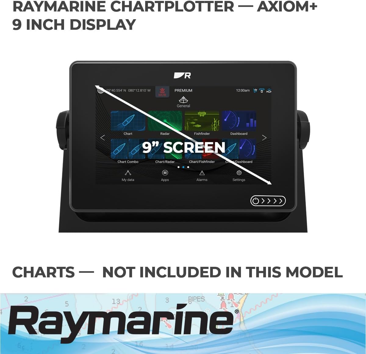 Raymarine E70636 Axiom+ 9 Chartplotter Fishfinder