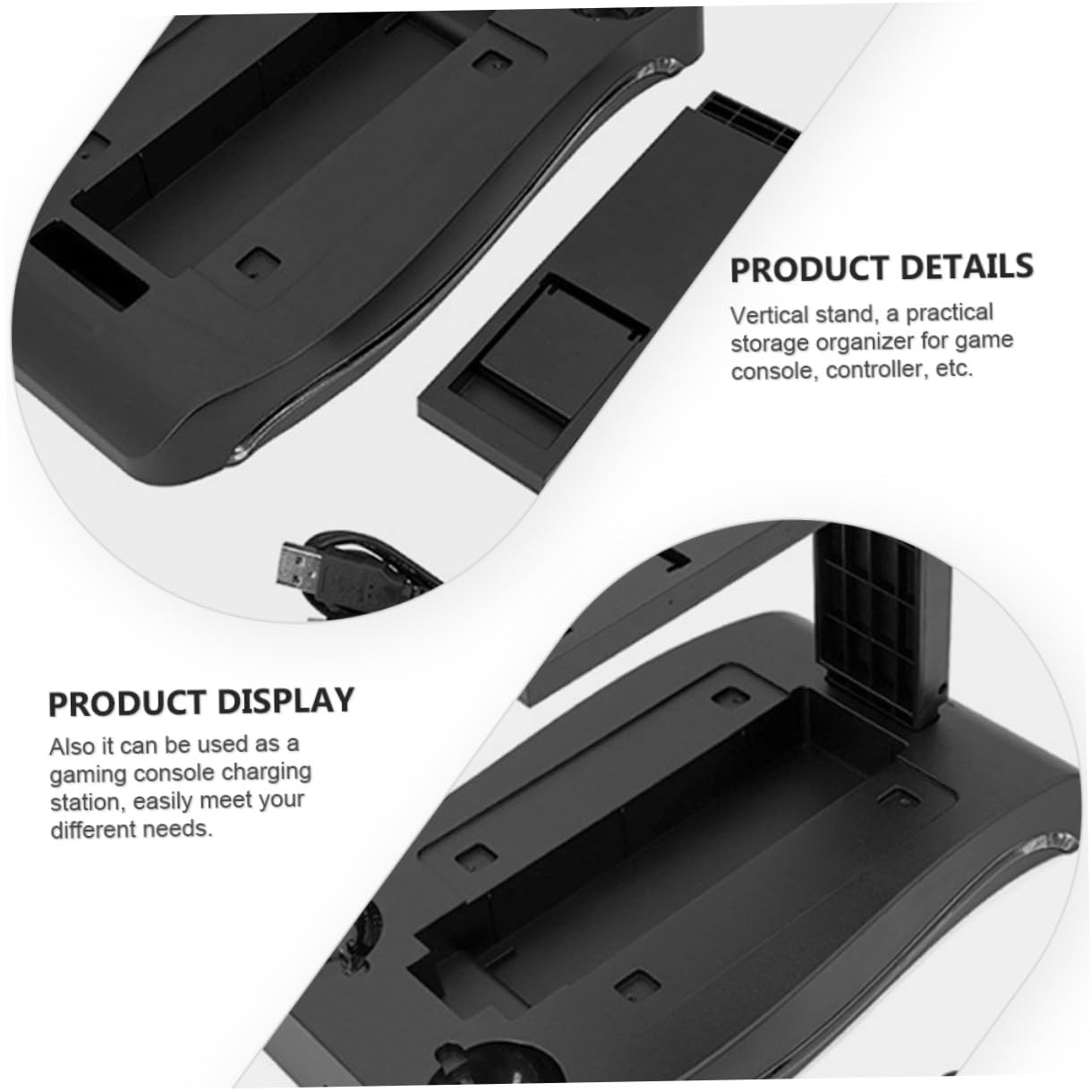 Soporte Vertical De Carga para Controladores VR Base De Almacenamiento para De Videojuegos Soporte y Seguro para Gafas VR y Controladores para Amantes Videojuegos