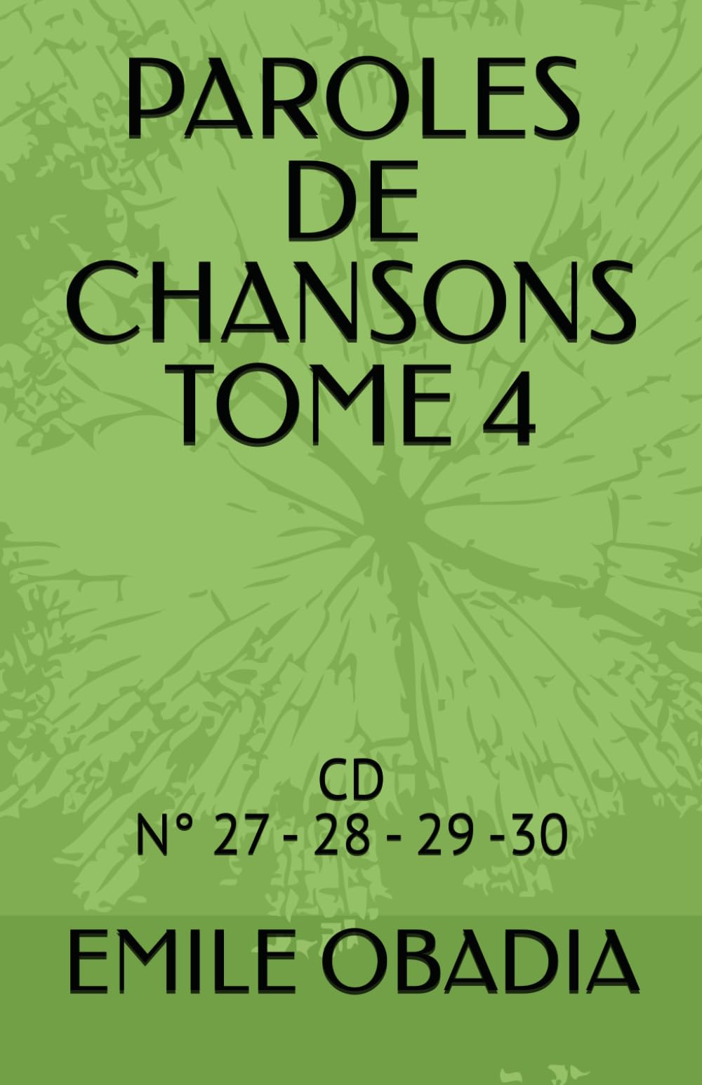 PAROLES DE CHANSONS TOME 4: RECUEIL DE PAROLES TOME 4