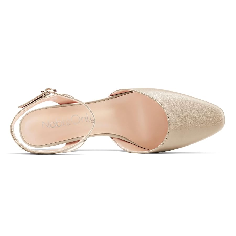 Scarpe Con Tacco Basso NobleOnly - Pumps In Pelle Scamosciata Con Fibbia, Tacco 3.5 CM