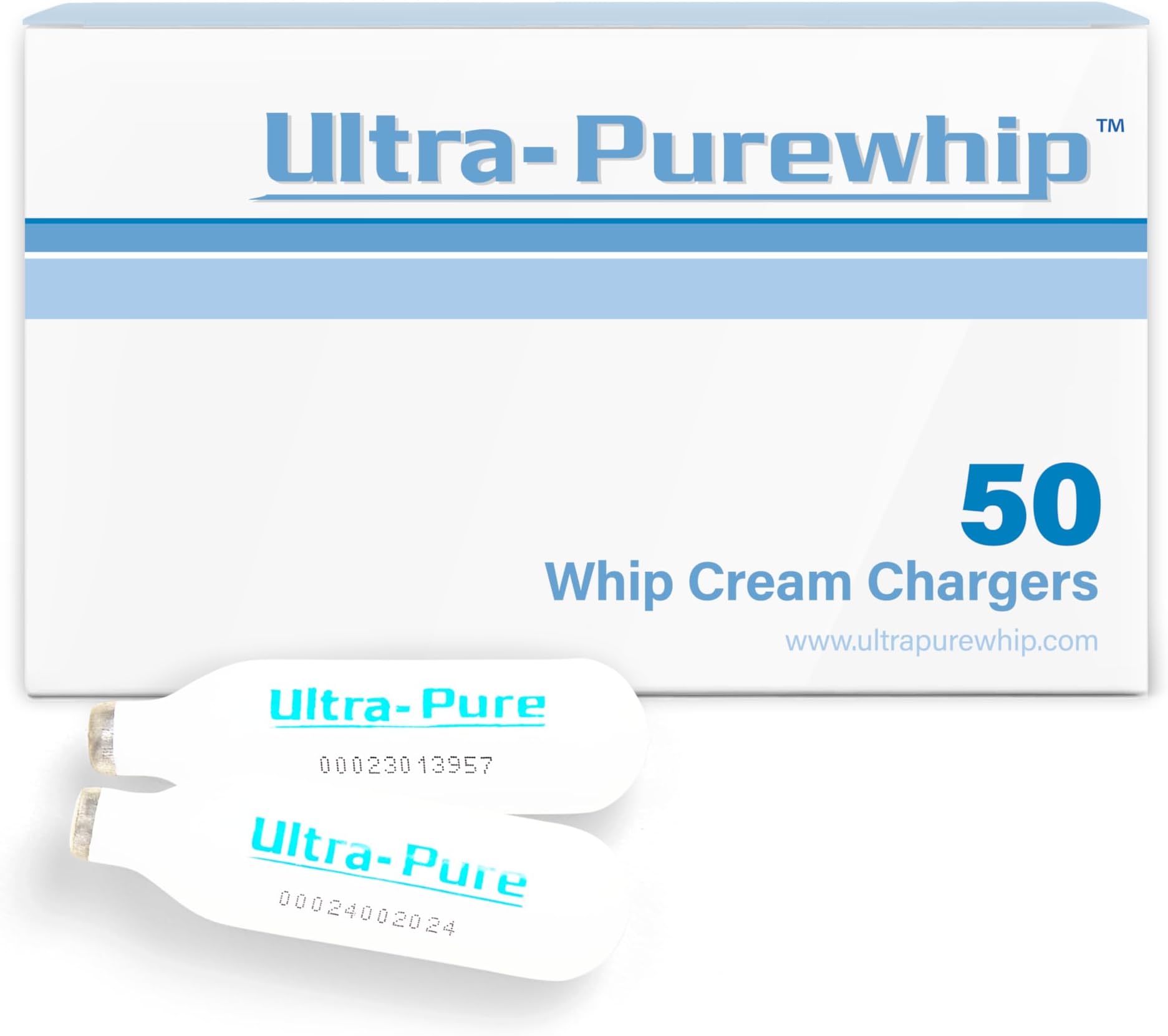Ultra-Purewhip Whipped Cream Charger | 8g Culinary-Grade Stainless Steel Cartridges for Whipped Cream Dispensers | European Quality for Professional & Home Kitchens