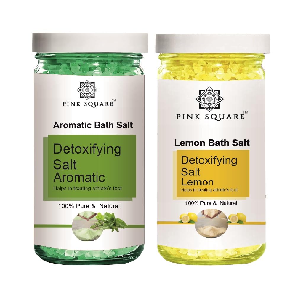 Aromatic & Lemon Detoxifying Bath Salt Crystal And Bath | For Muscle Relief, Relieves Aches & Pain | Soothing & Relaxation | Pedicure & Manicure Salt (Each, 200g) Combo of 2-image-22