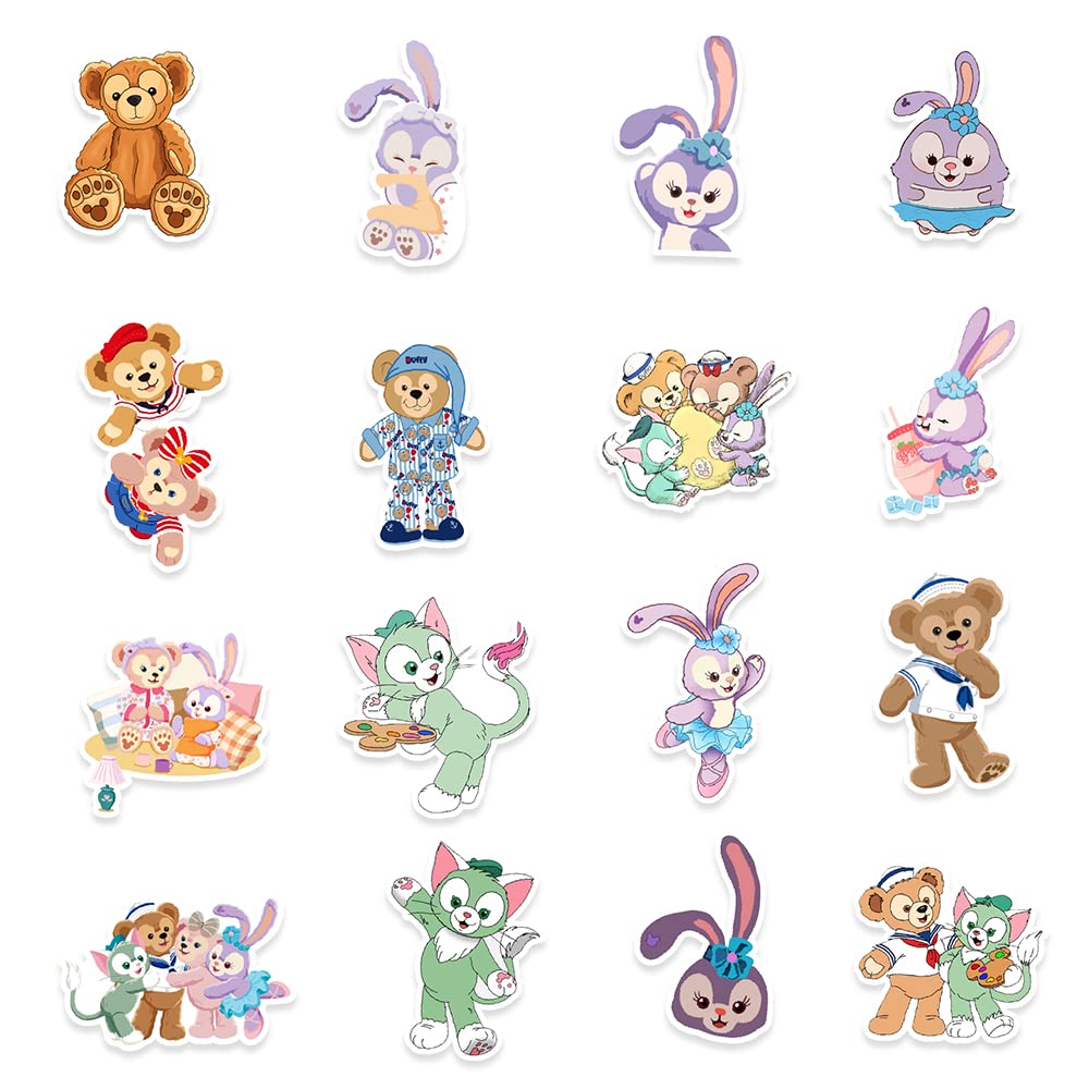 Amazon.co.jp: かわいいダッフィーステッカーセット 50枚 防水