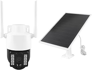 Solar Security Camera, 2 Way PIR Sensor Remote APP Monitoring Outdoor 4G Camera 2MP Low Power Consumption Color Night for Home (Europe Version(B1.B3.B7.B8.B20.B38.B40.B41))