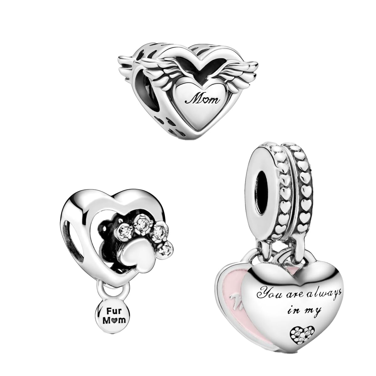 Feitery Festa della Mamma Charm Ciondoli Libellule Bracciale Regalo