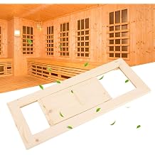 Sauna Air Vent Wooden Rectangle Air Vent Grille Vent Steam Room Sauna Accessories with Adjustable Air Gaps Polishing Smooth Edge #411