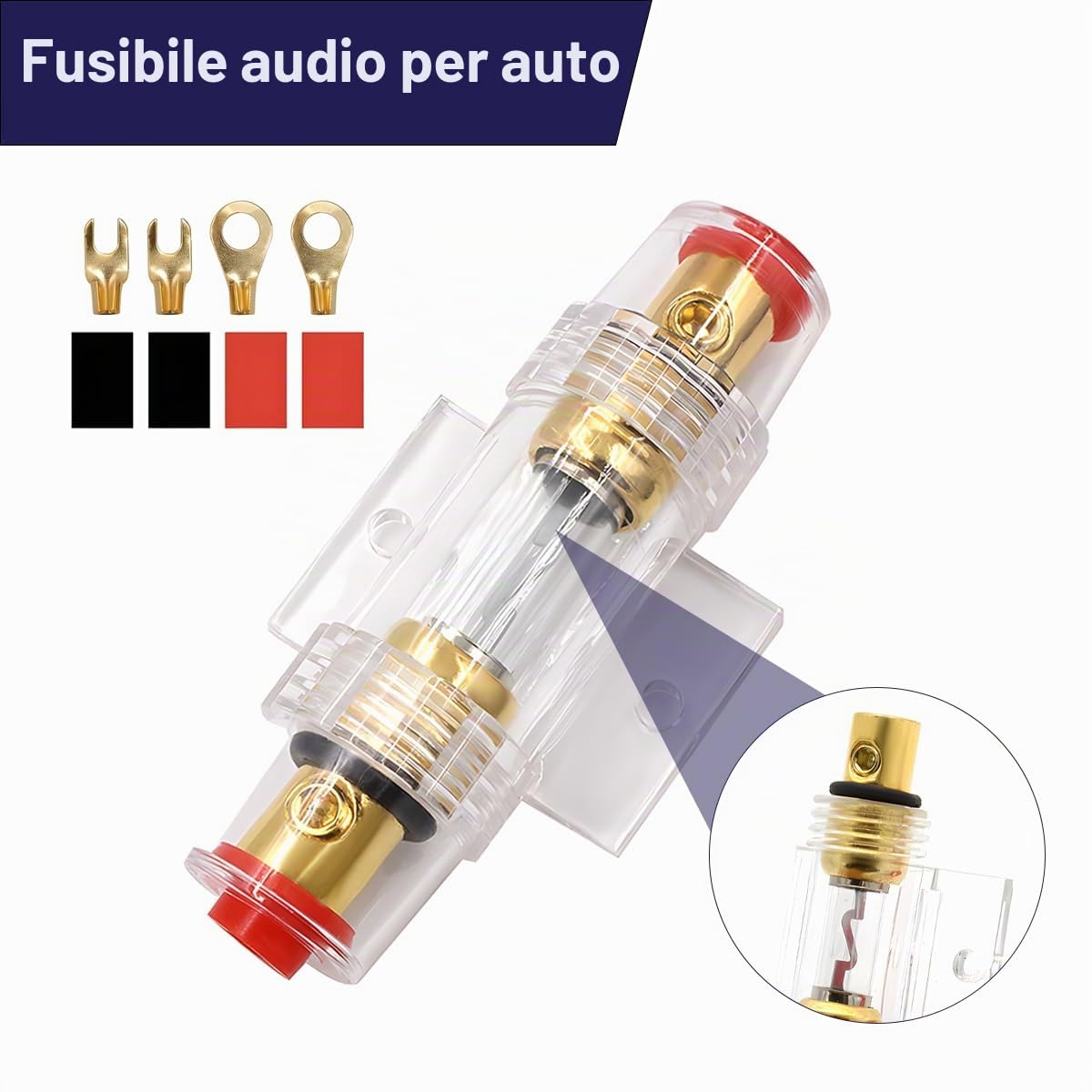 Cavo di collegamento per auto 10 GA 1500 volte amplificatore di potenza 4,5 m per amplificatori audio auto, cavo subwoofer per auto