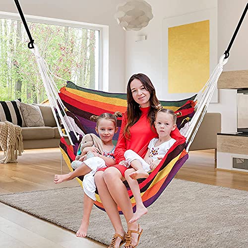 Silla de la hamaca para interior o terraza con diseño textil alegre 6