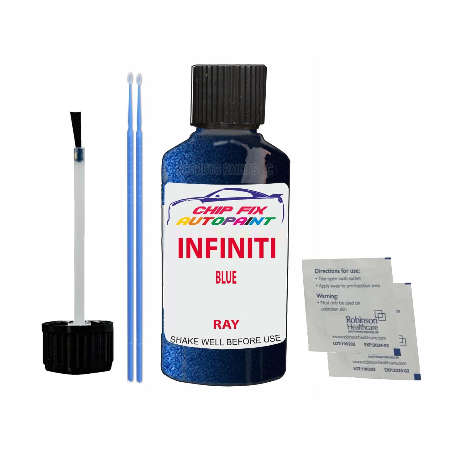 Scoobys Paints Back In The Mix Blue Touch Up Paint For Infiniti Ray Metallic