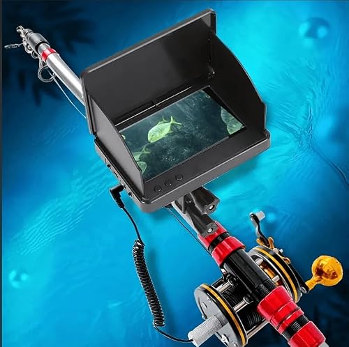 Underwater Fishing Camera, 4.3 Inch LCD and Upgraded HD Lens for Ice Lake Boat Kayak Fishing, Waterproof Fishing Camera with Infrared Night Vision Light, Portable Beginner Fish Finder with 50ft Cable