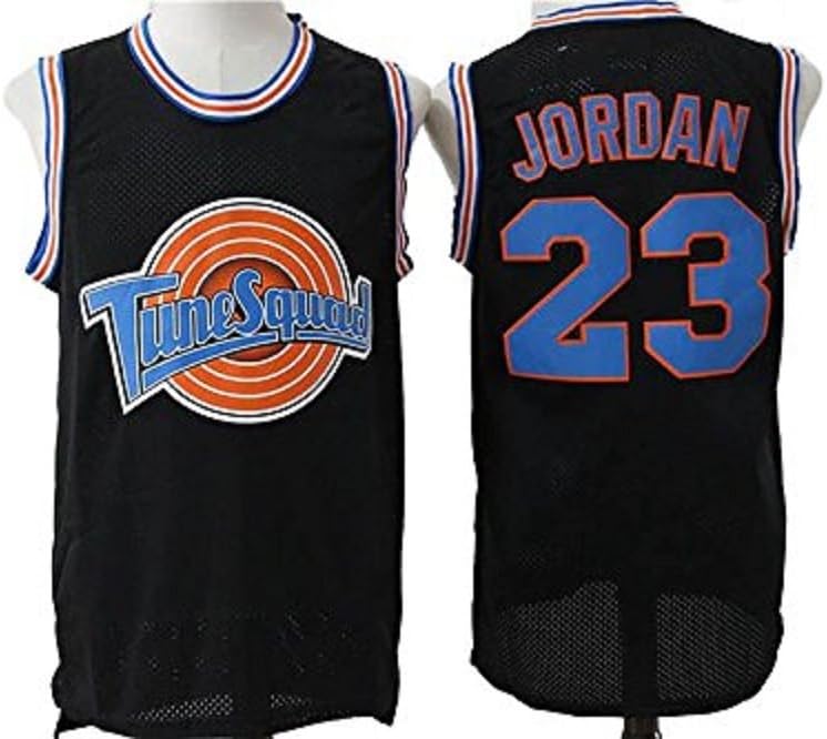 David Christmas Deal movie YOUTH KIDS Space Jam No. 23 Jersey mesh embroidery trapeze sports basketball clothing trade Black