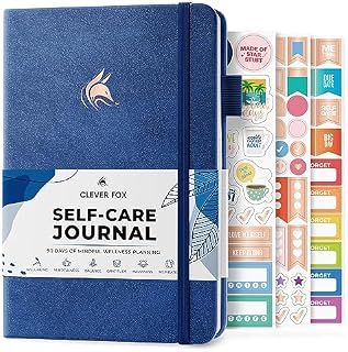 Clever Fox Self-Care Journal  Wellness & Daily Reflection Notebook  Mental Health & Personal Development Journal  Self-Care, Meditation & Mood Journal for Women & Men  A5 Size (Amber Yellow)