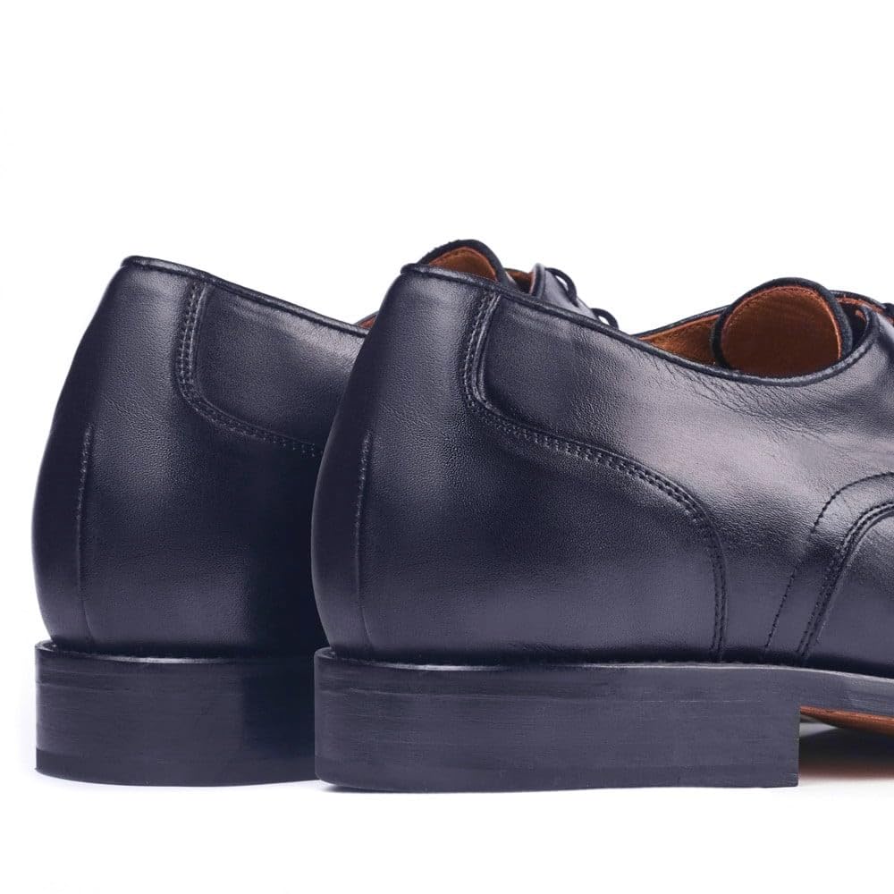 MASALTOS Zapatos de Hombre con Alzas Que Aumentan Altura hasta 7 cm. Fabricados en Piel. Modelo Birmingham Azul