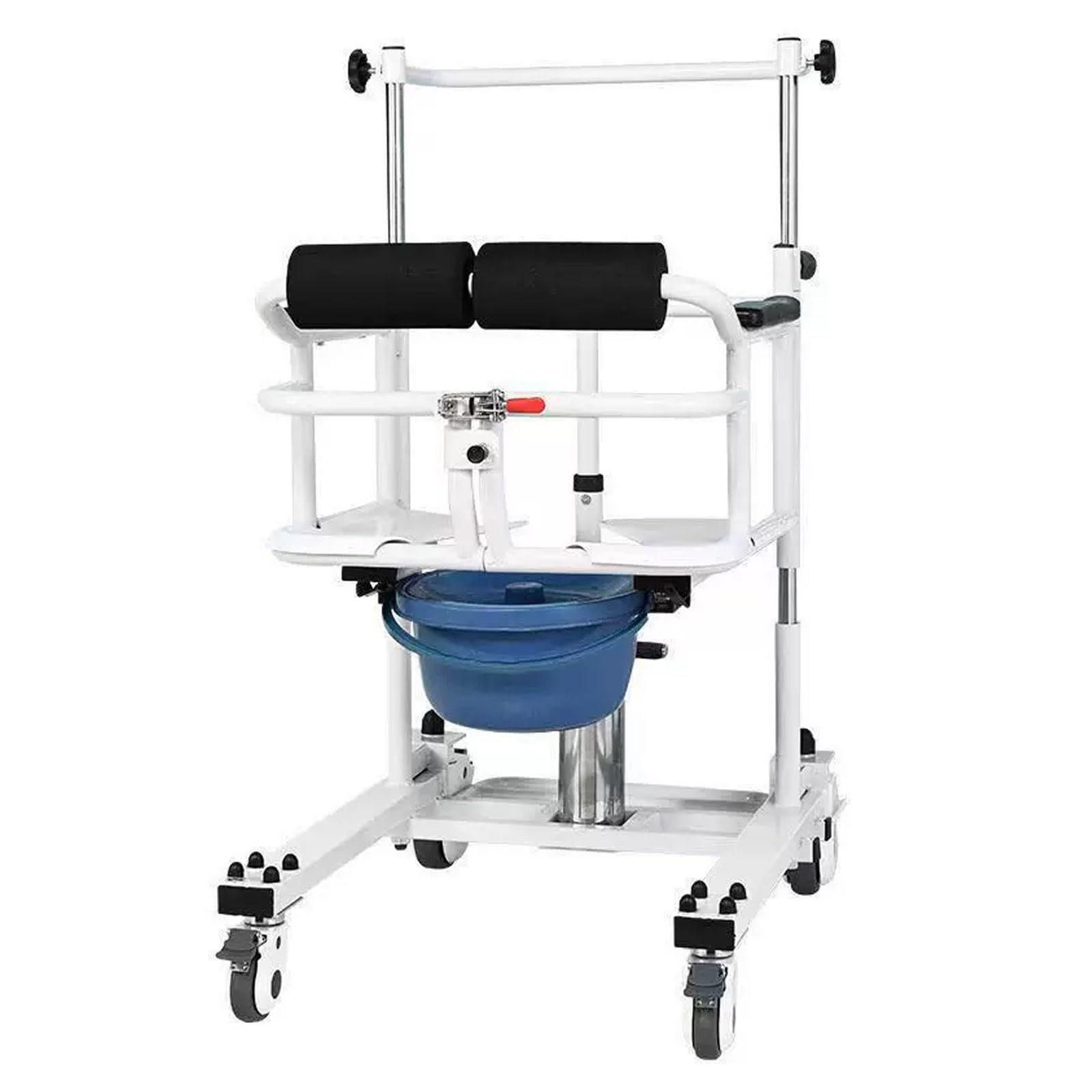 Fauteuil élévateur hydraulique pour patient avec siège divisé à 180°, idéal pour transporter les patients dans les salles de bains, les chambres, les salons et les salles à manger