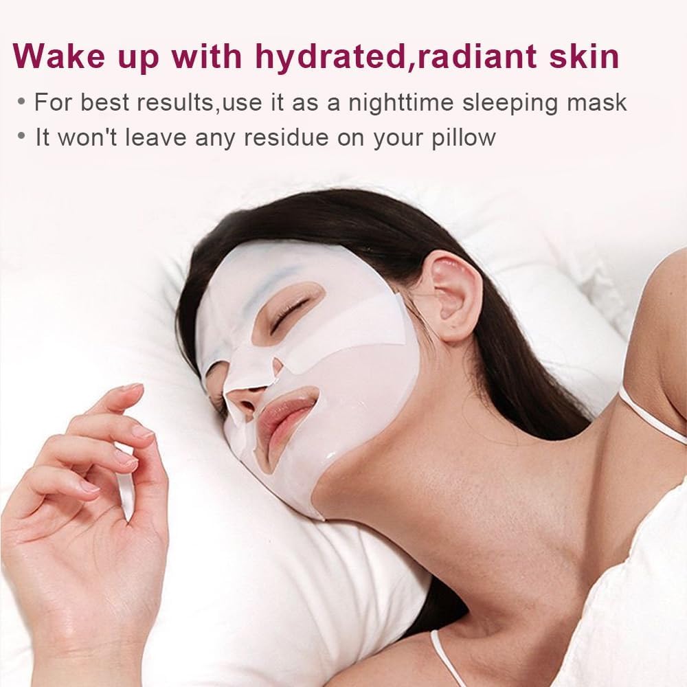 Bio collagen Face Mask,Overnight Hydrogel Mask,Real Deep Collagen Face Mask, Deep Hydration, Reduce Wrinkles, Face Skincare - Image 3