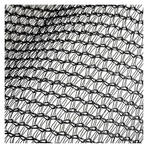 Maille mono pare-soleil noire 2x5m pour ombrage de potager et écran de serre de jardin