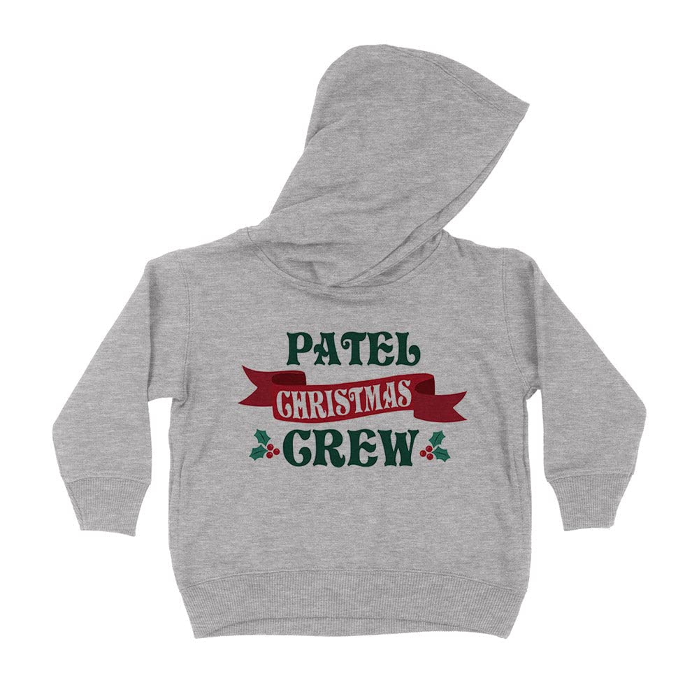 Patel Christmas Crew Kids Hoodie Sweatshirt Toddler 5T Heather Grey